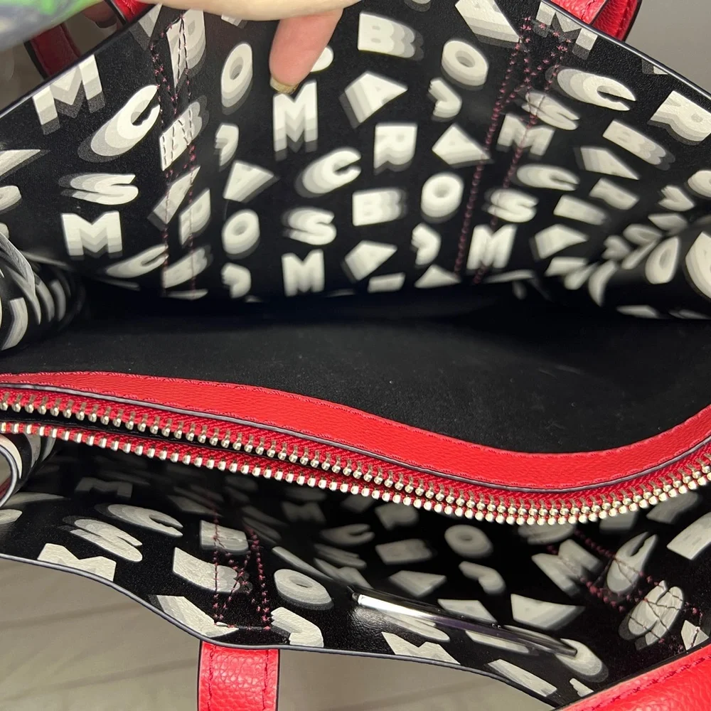 Marc Jacobs Red Leather Tote Bag